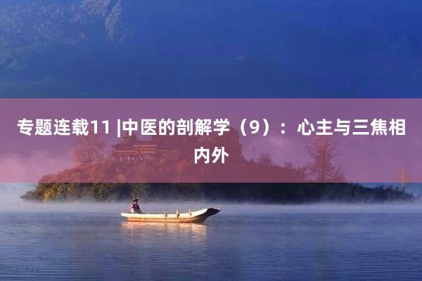 专题连载11 |中医的剖解学（9）：心主与三焦相内外